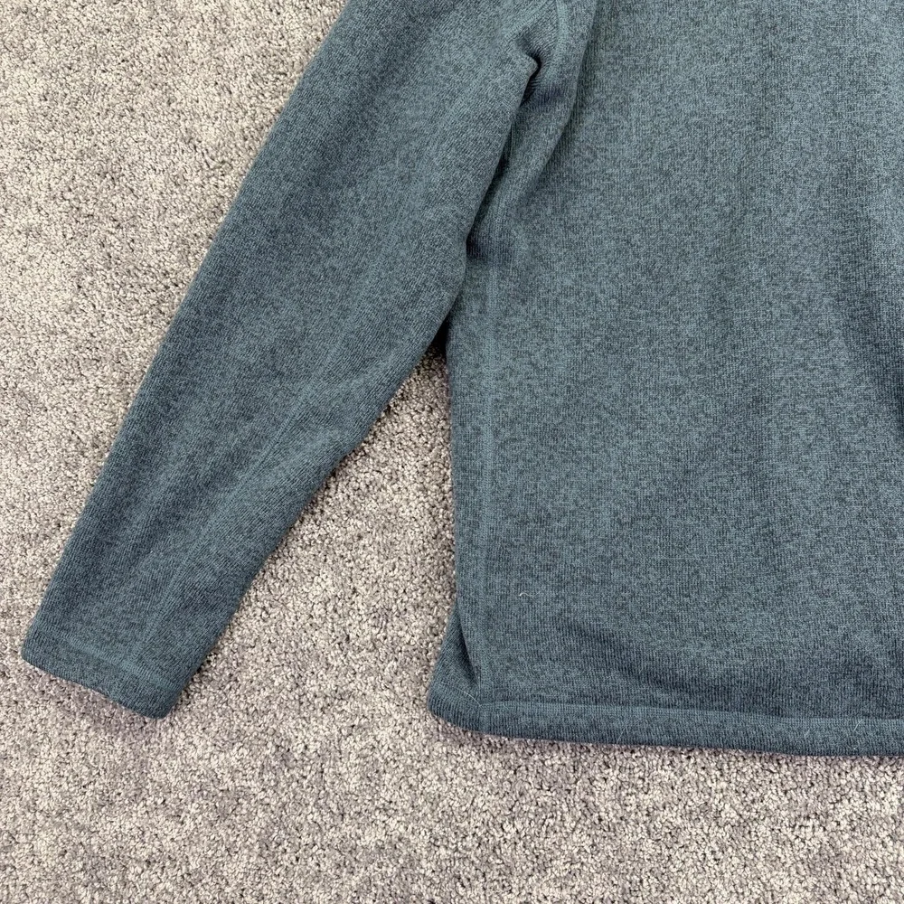 The North Face Sweater Mens Large Blue Fleece 1/4 Zip Pullover Outdoor Hiking